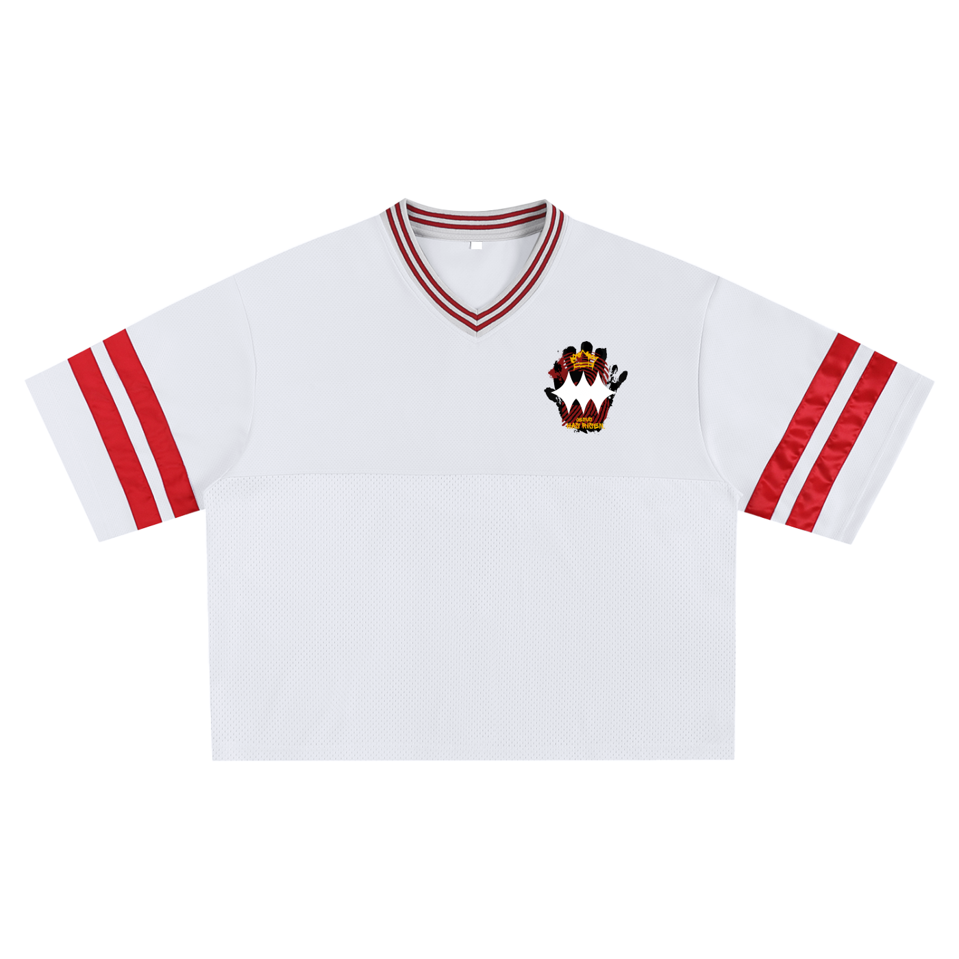 "He Has Risen" Taped Mesh Boxy T-shirt